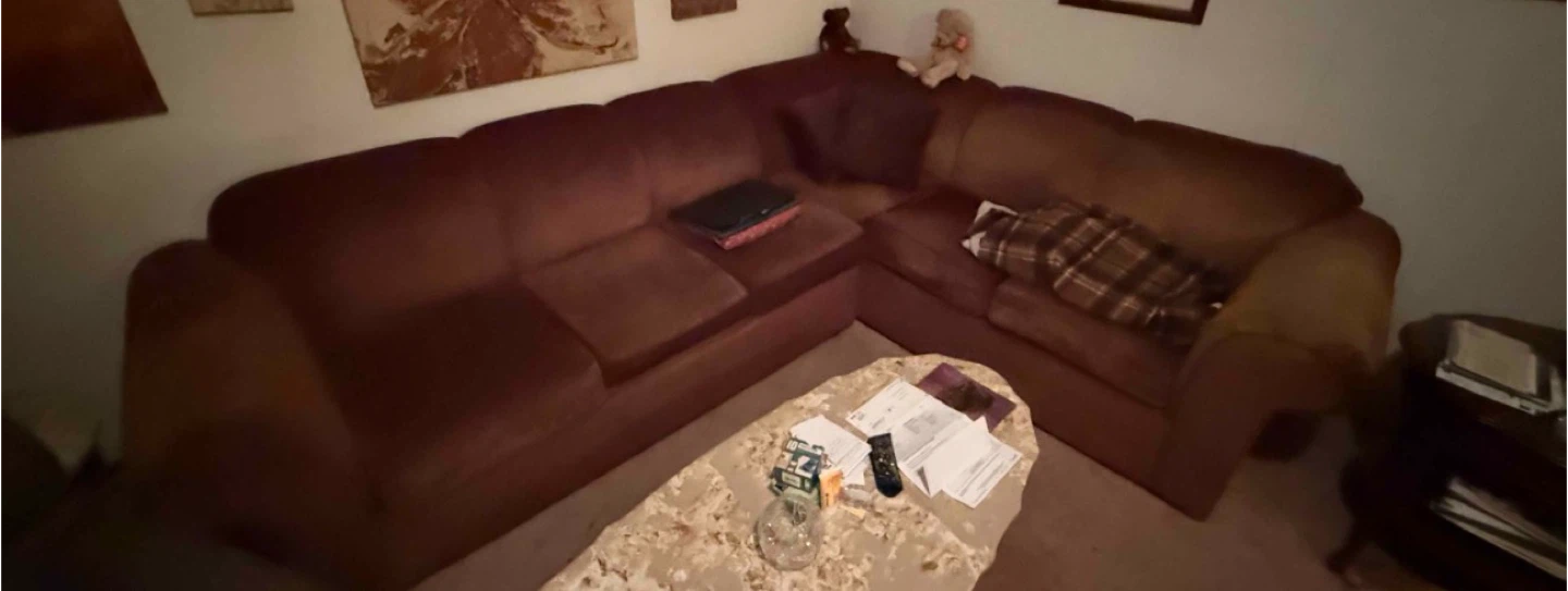 Brown Sectional Sofa - photo 3