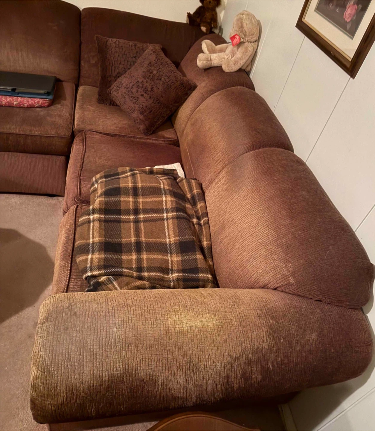 Brown Sectional Sofa - photo 2