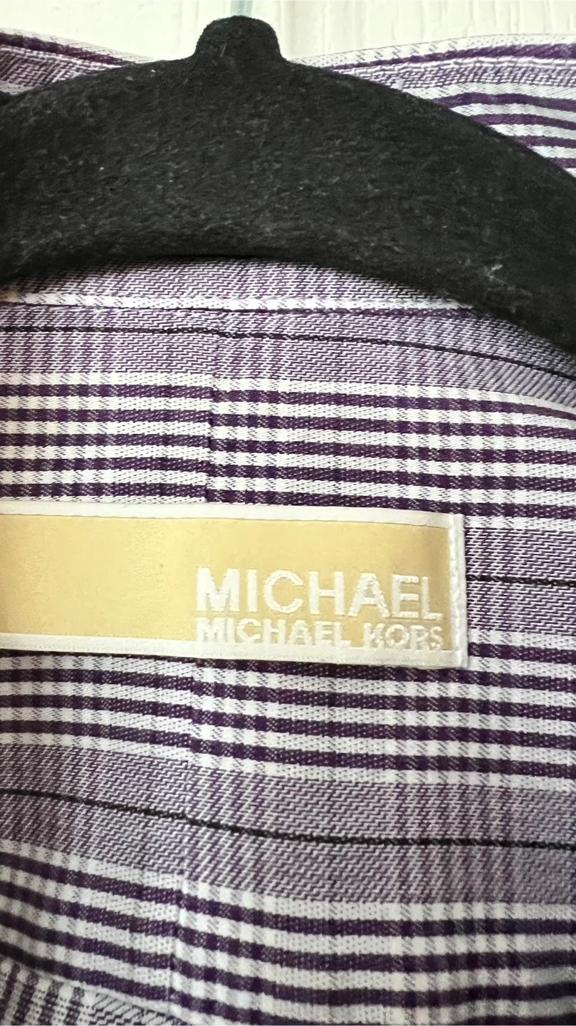 Men dress shirt Michael Kors size Large (15, 34/35) - photo 3