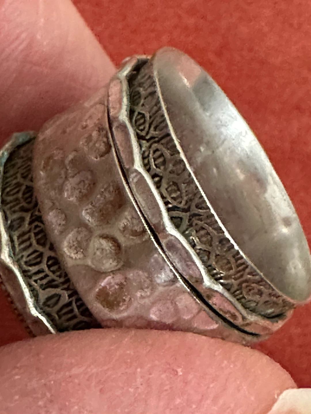 Turquoise & Silver  925 Spinner Ring - photo 2