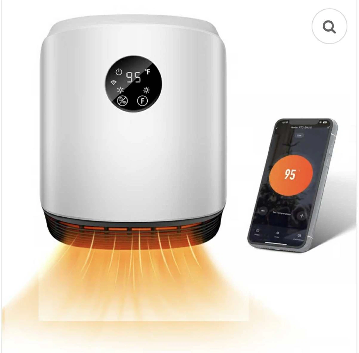 Wall Mounted Space Heater 1500W – WiFi & Remote Control