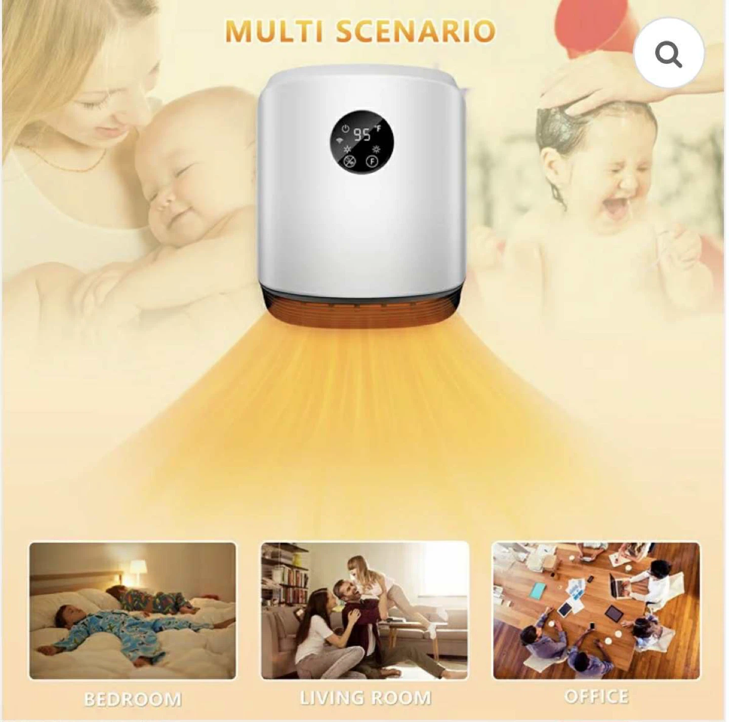 Wall Mounted Space Heater 1500W – WiFi & Remote Control - photo 5