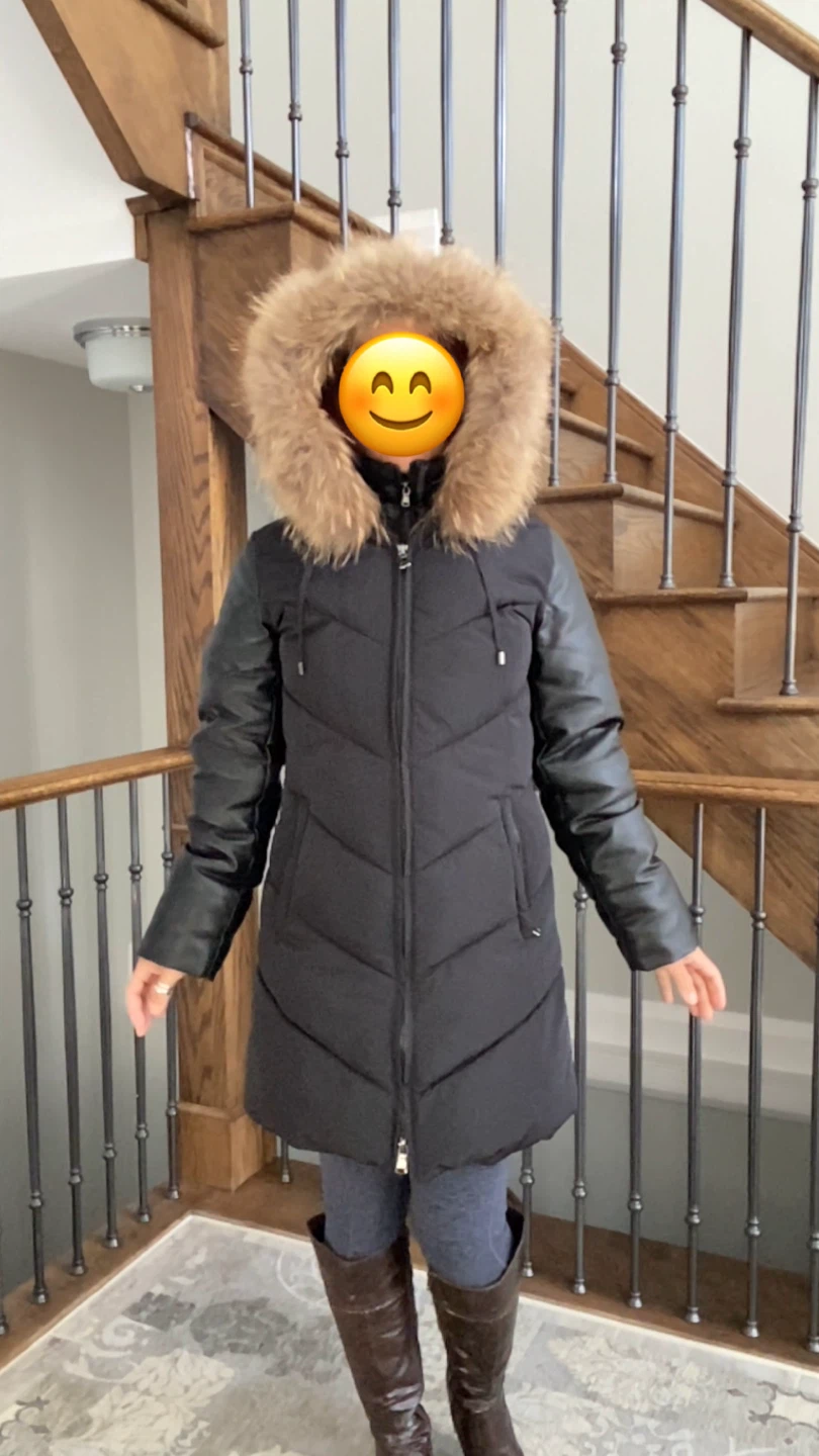 Diamond Trail Black Winter Coat Size S/P