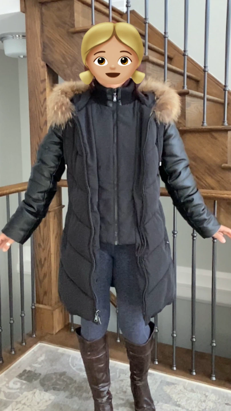 Diamond Trail Black Winter Coat Size S/P - photo 3