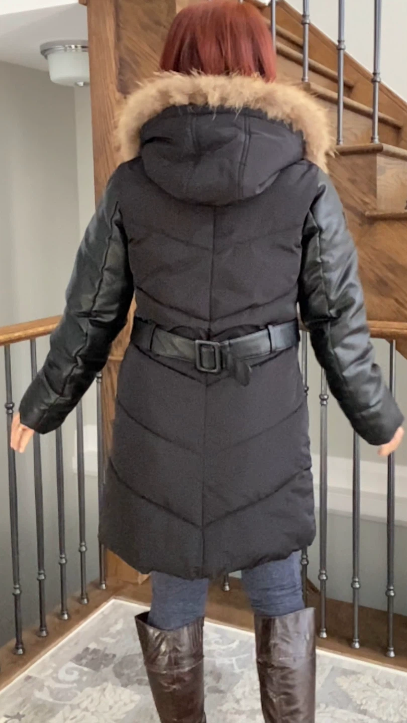 Diamond Trail Black Winter Coat Size S/P - photo 2