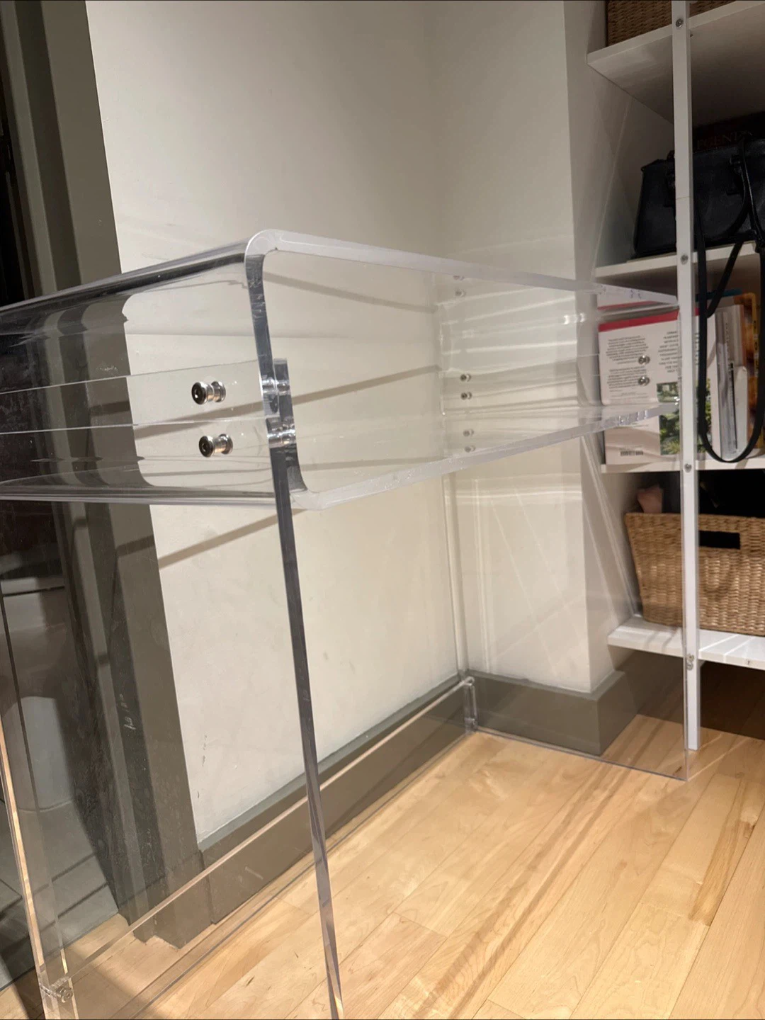 Clear Acrylic Console Desk - 33.5 in - photo 3