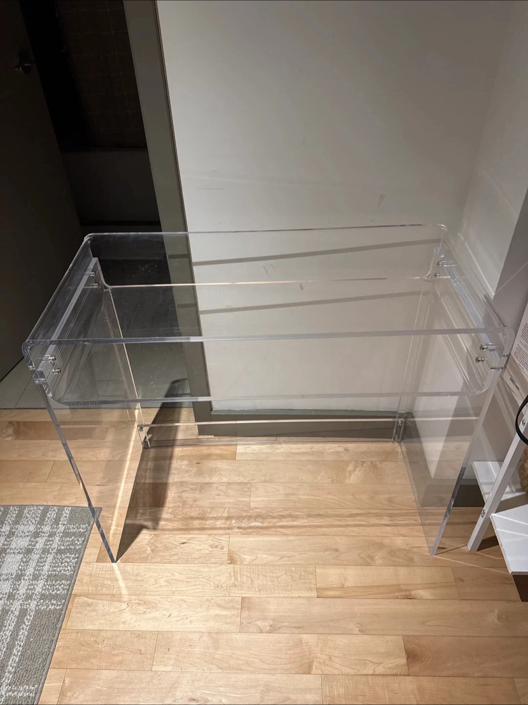 Clear Acrylic Console Desk - 33.5 in - photo 4