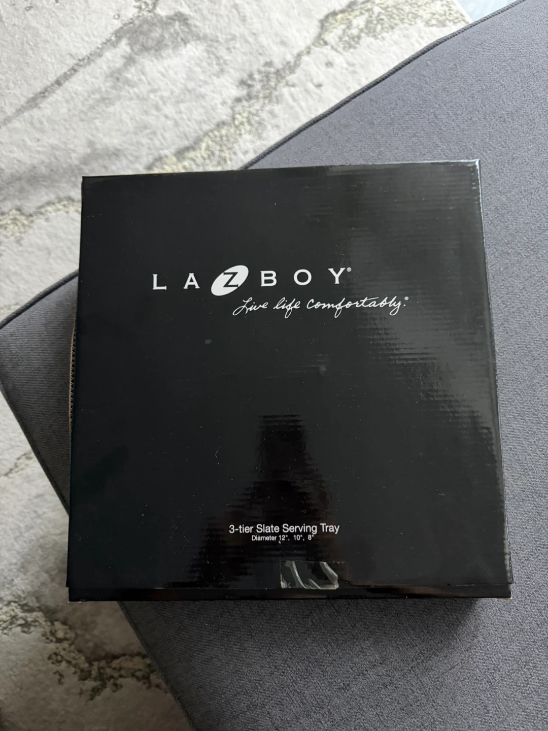BRAND NEW La-Z-Boy 3-Tier Slate Serving Tray - photo 3