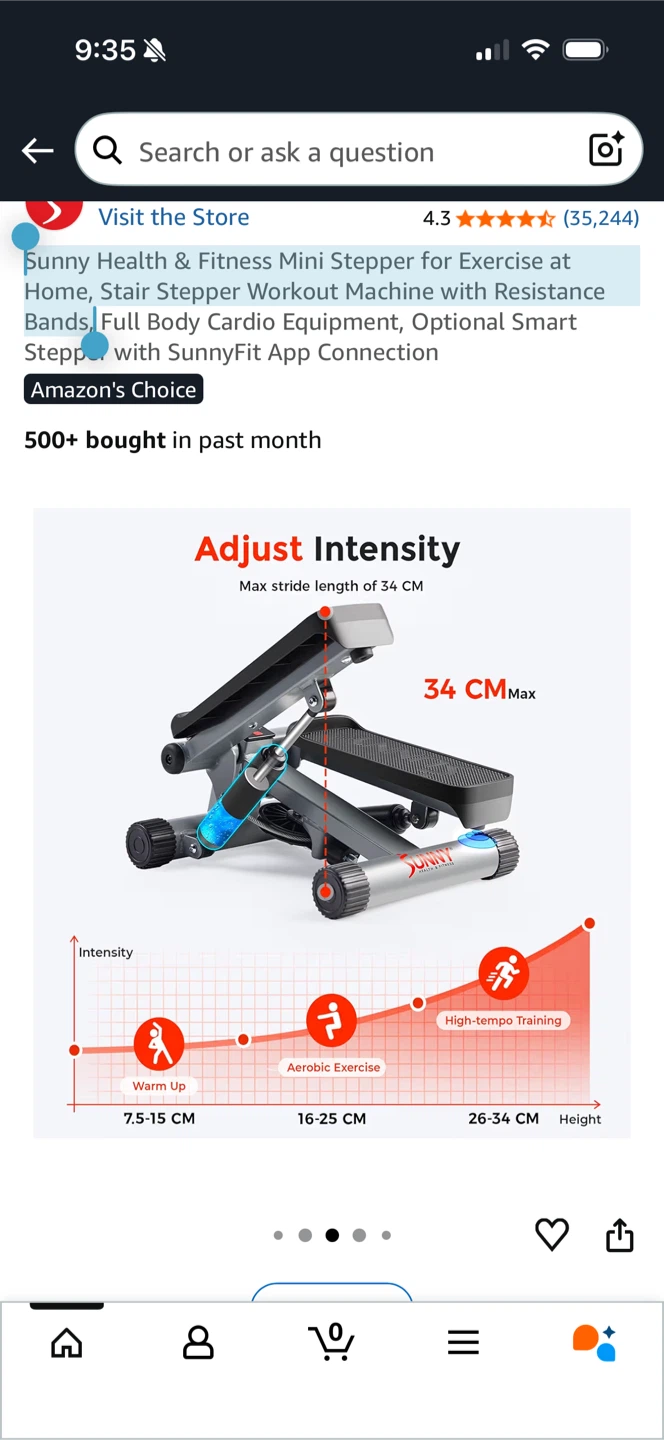 Sunny Health & Fitness Mini Stepper - photo 4