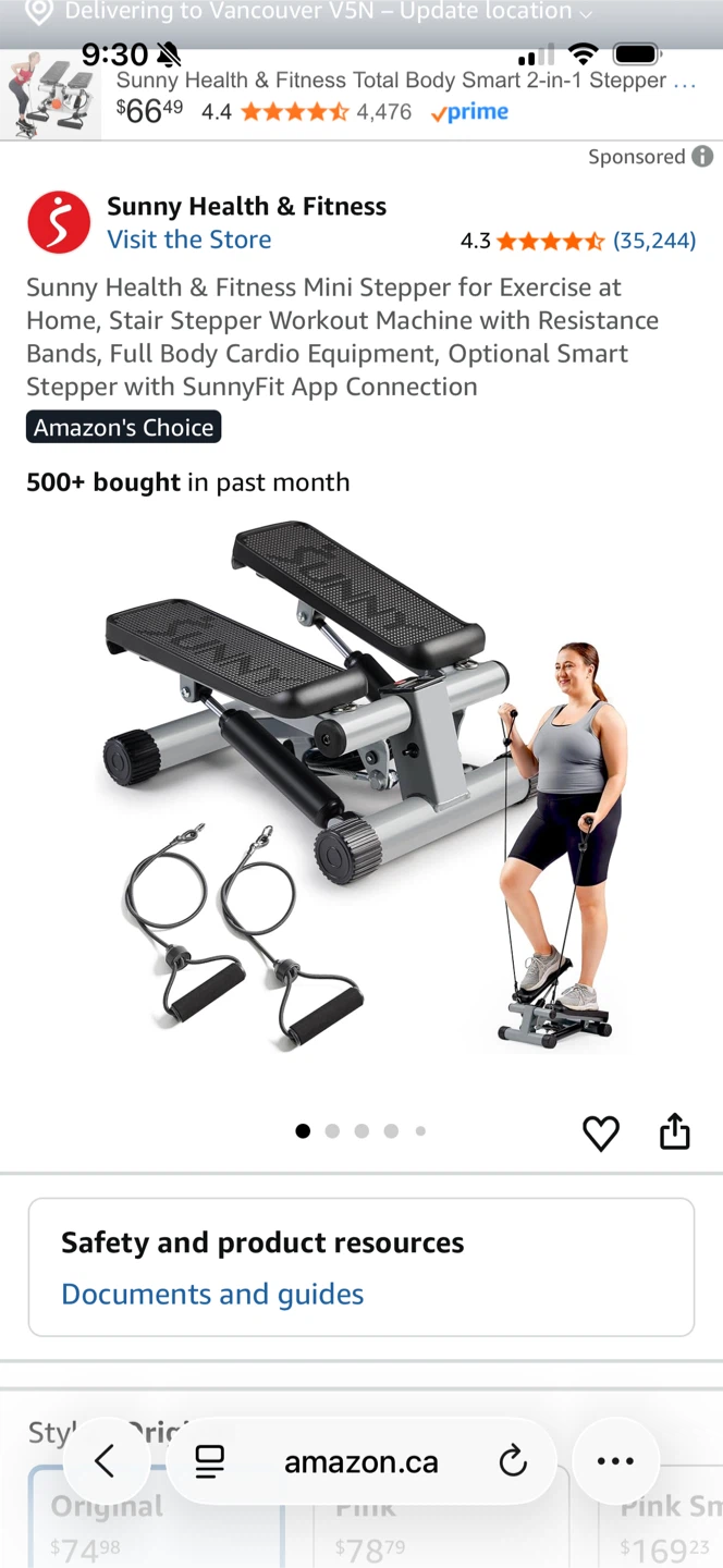 Sunny Health & Fitness Mini Stepper - photo 3
