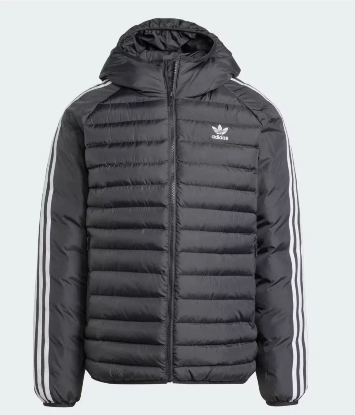 Adidas Originals Pad Hooded Jacket - Black/White - Size L - photo 2