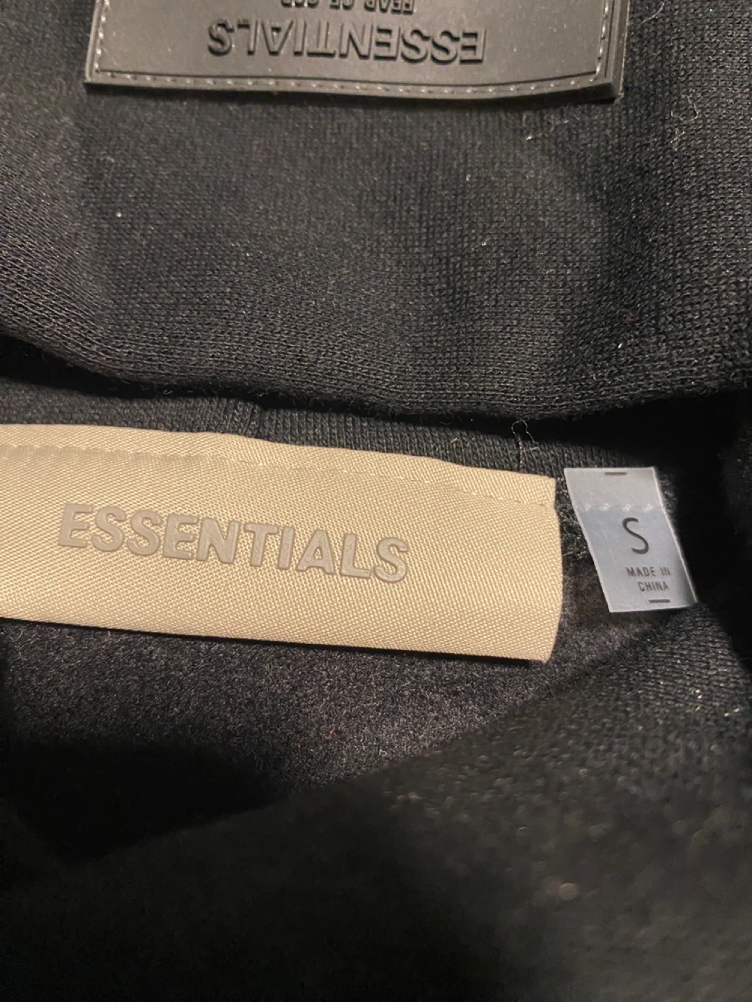 Essentials Fear of God Black Hoodie, Size S - photo 3