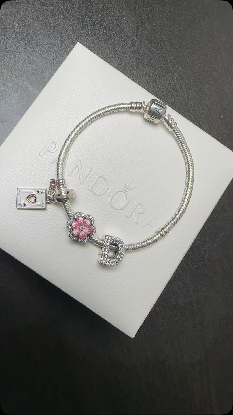 Pandora Silver Charm Bracelet with Charms