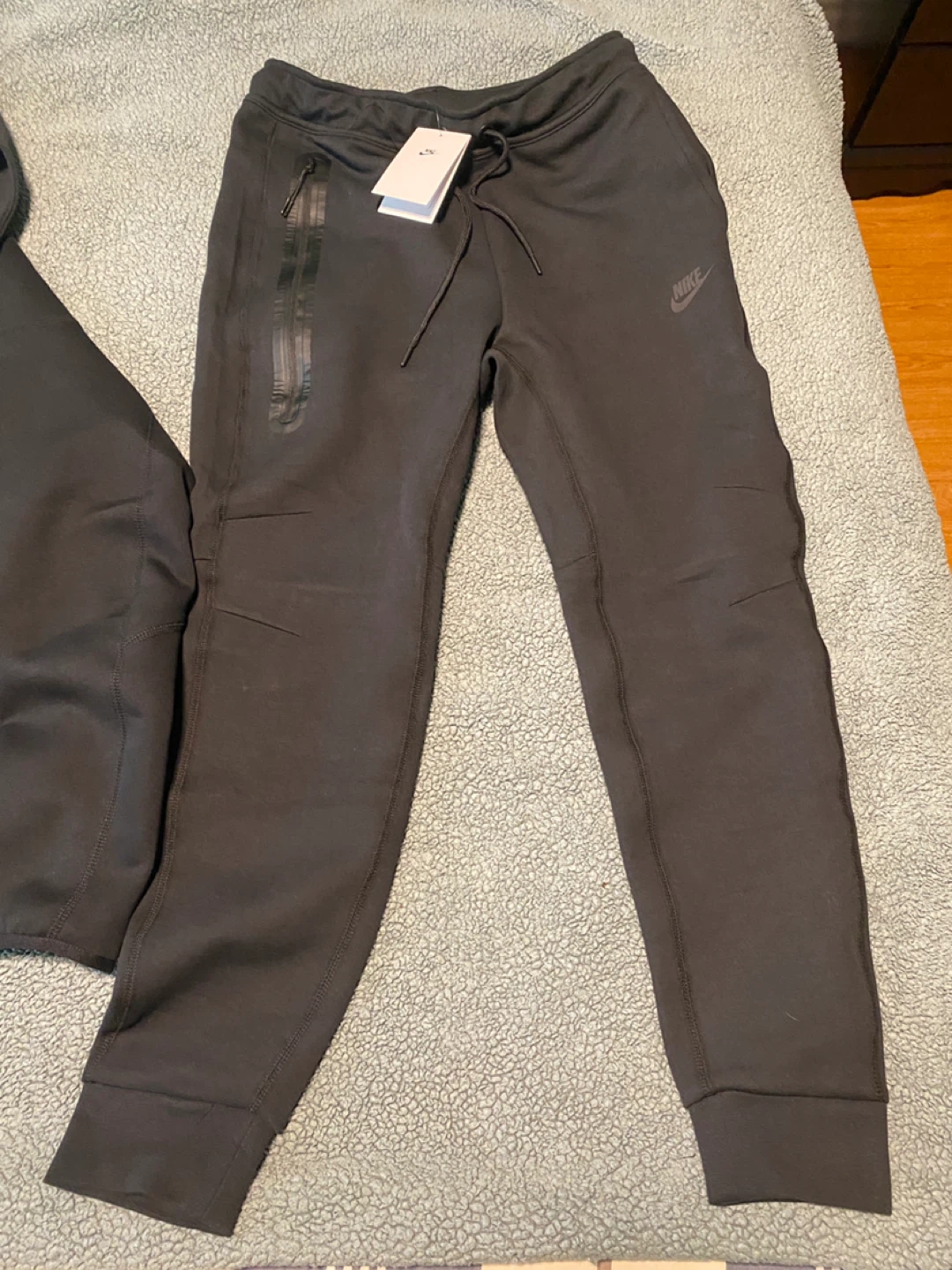 New Nike Tech Fleece Black Tracksuit - photo 3