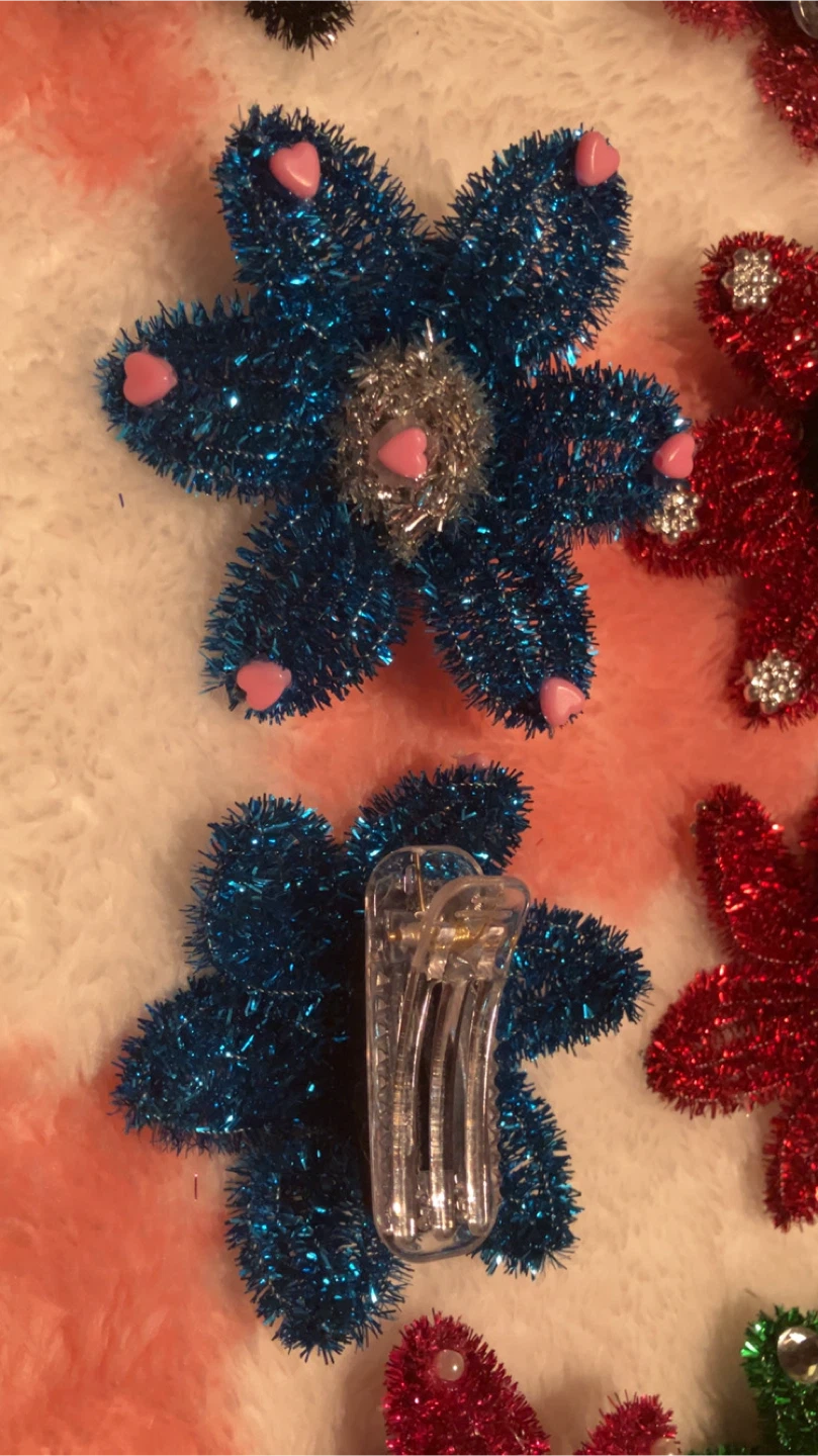 Handmade Flower Hair Clips - Assorted Colors - photo 2