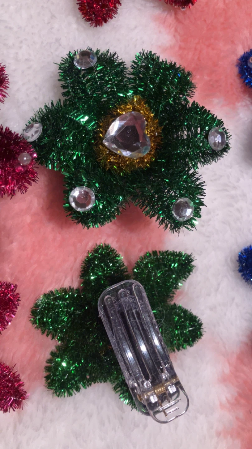 Handmade Flower Hair Clips - Assorted Colors - photo 4