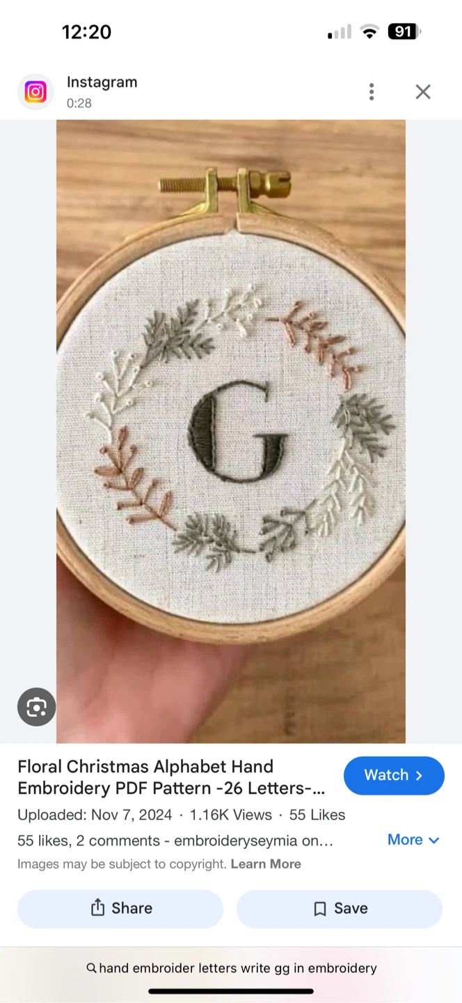 Hand Embroidered Hoop Art - photo 4