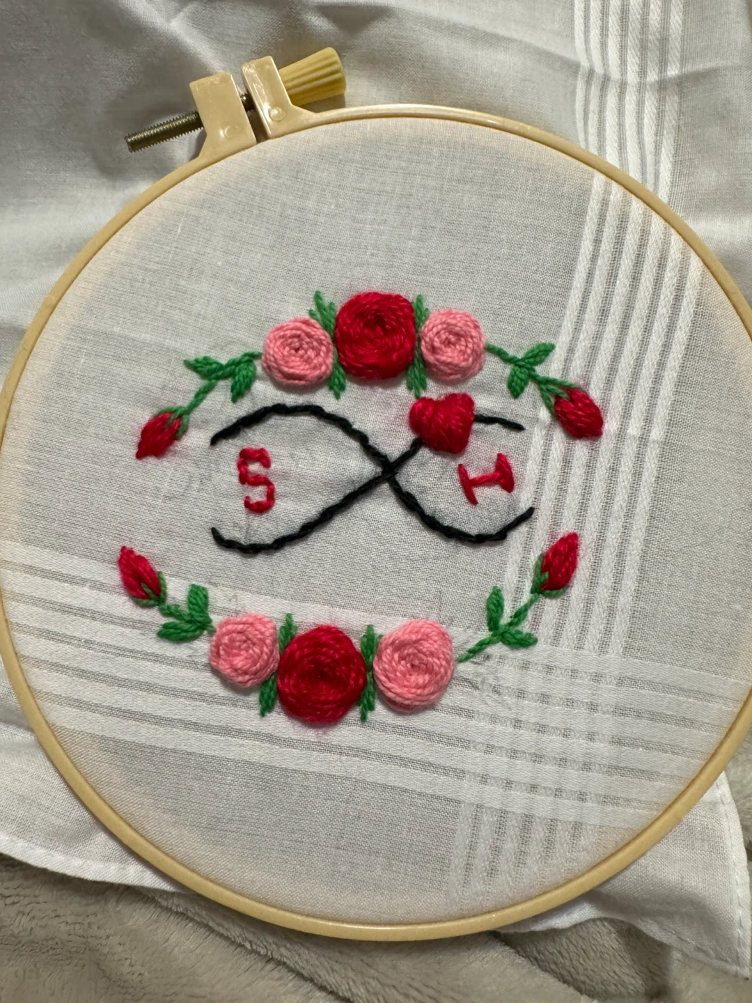 Hand Embroidered Hoop Art - photo 3
