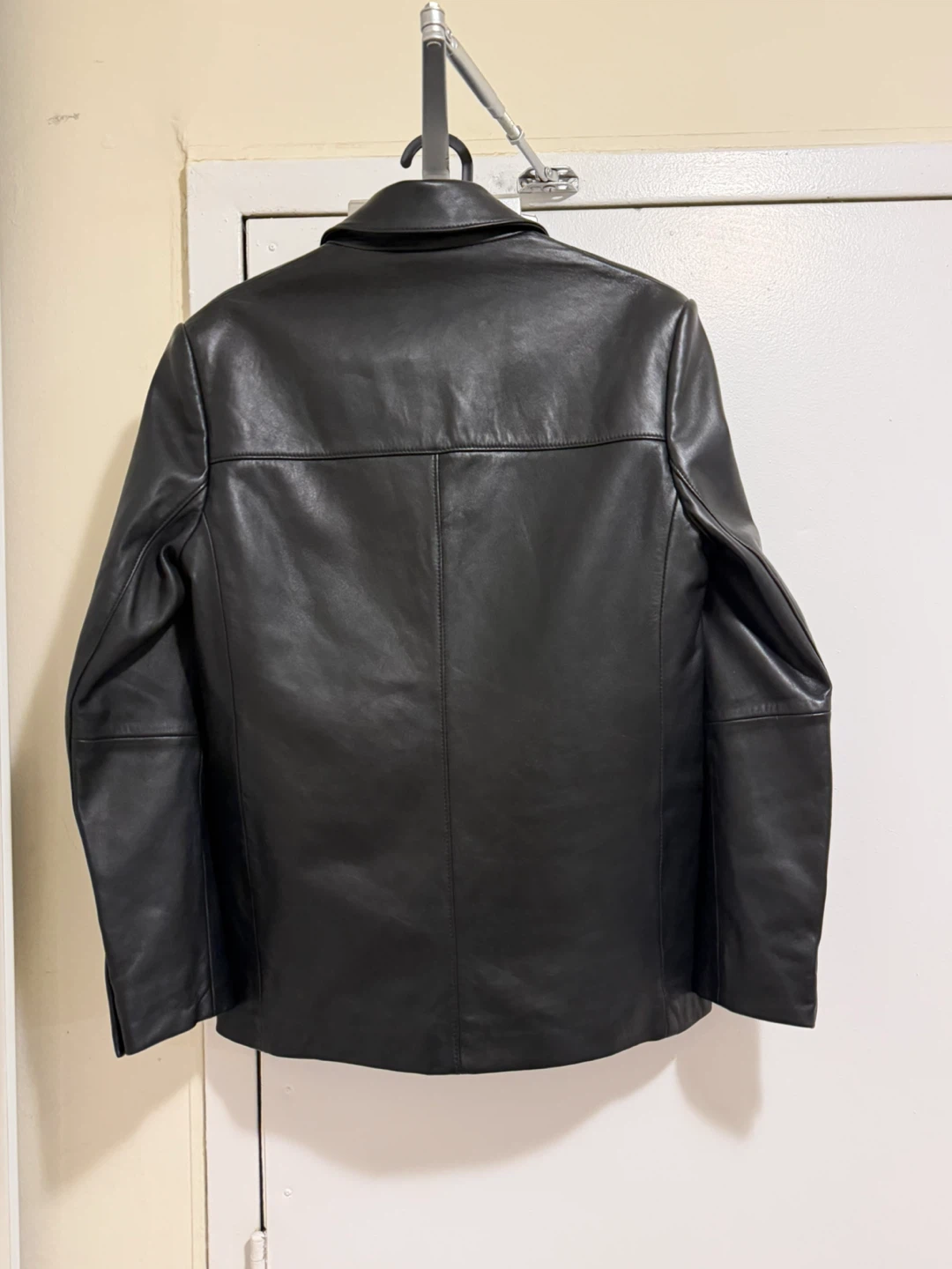 Aritzia Leather Blazer - Black, XS - photo 3