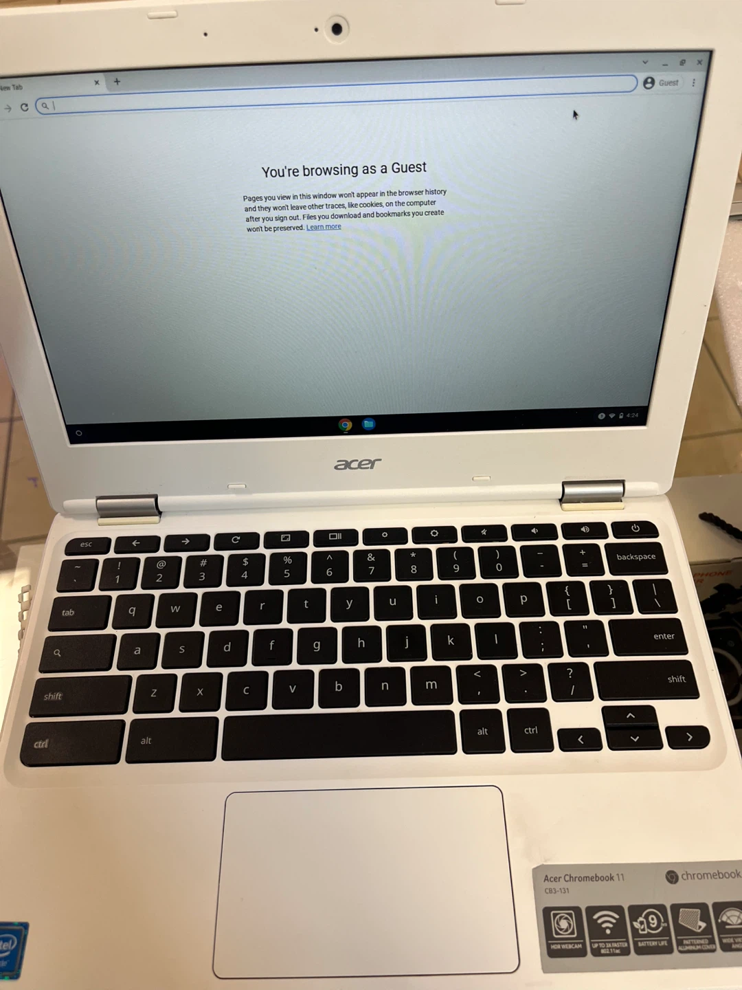 Acer Chromebook 11 CB3-131 - White-Spotless condition - photo 2