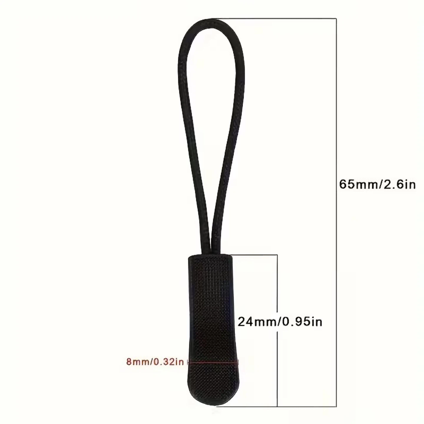 Black Zipper Pulls - Set of 5 NEW 🥕 - photo 3