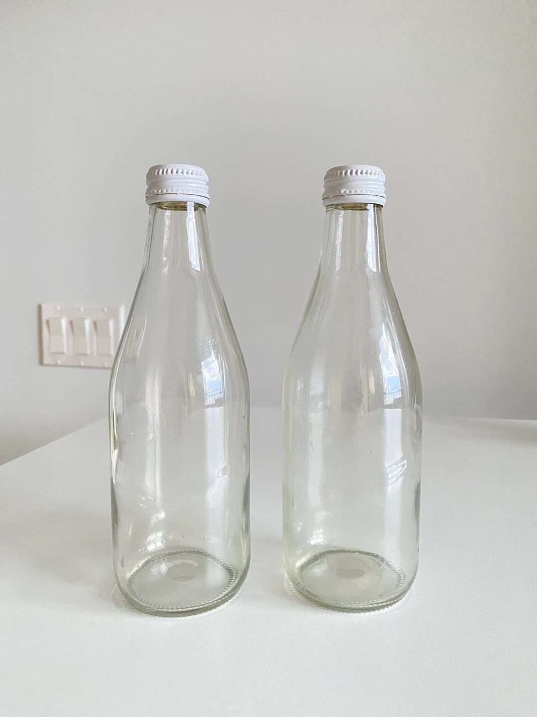 Set of 2 Glass Bottles