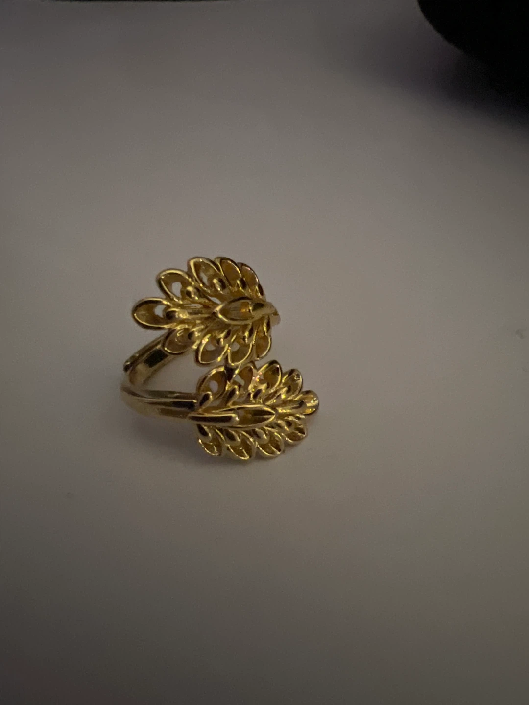 Gold Leaf Design Ring
