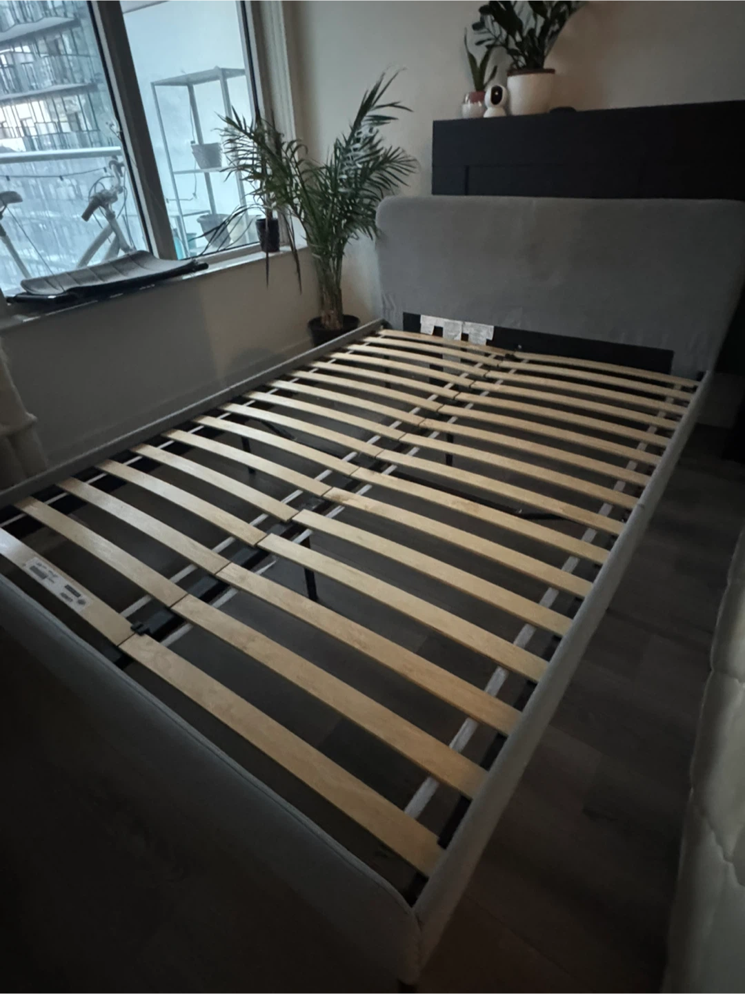 IKEA SLATTUM Full Bed Frame - Light Gray - photo 4