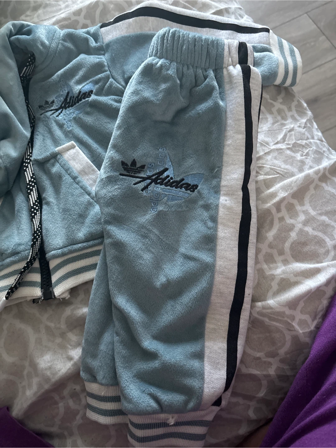 Adidas Baby Blue Tracksuit - photo 2