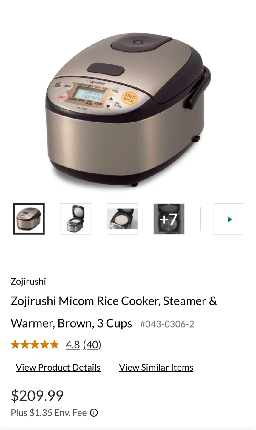 Zojirushi Micom Rice Cooker, 3 Cups - photo 3