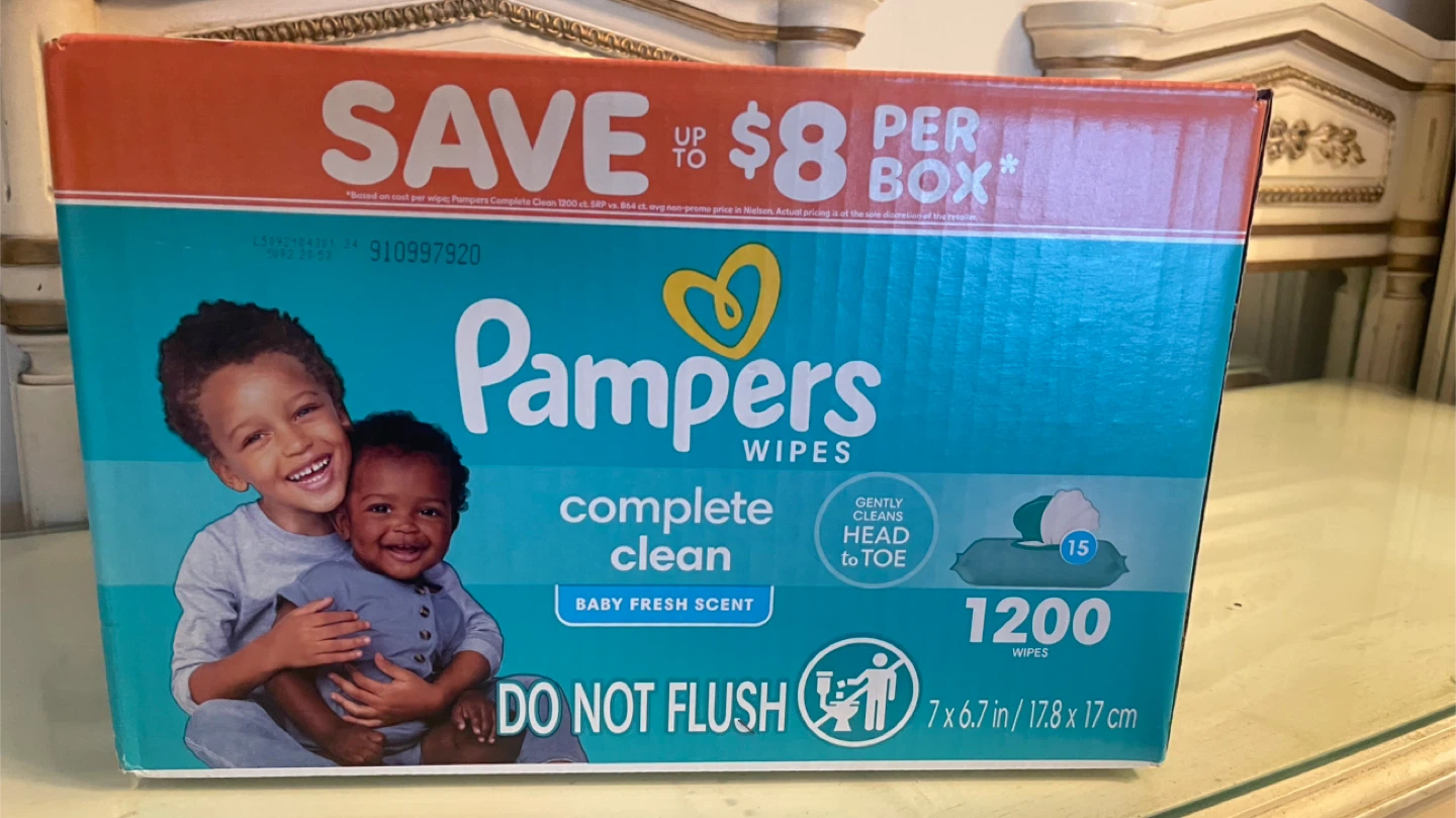 Pampers Complete Clean Baby Wipes, 1200 count