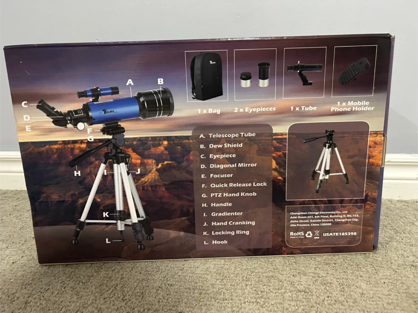 Telmu F40070M Astronomical Telescope🥕 - photo 2