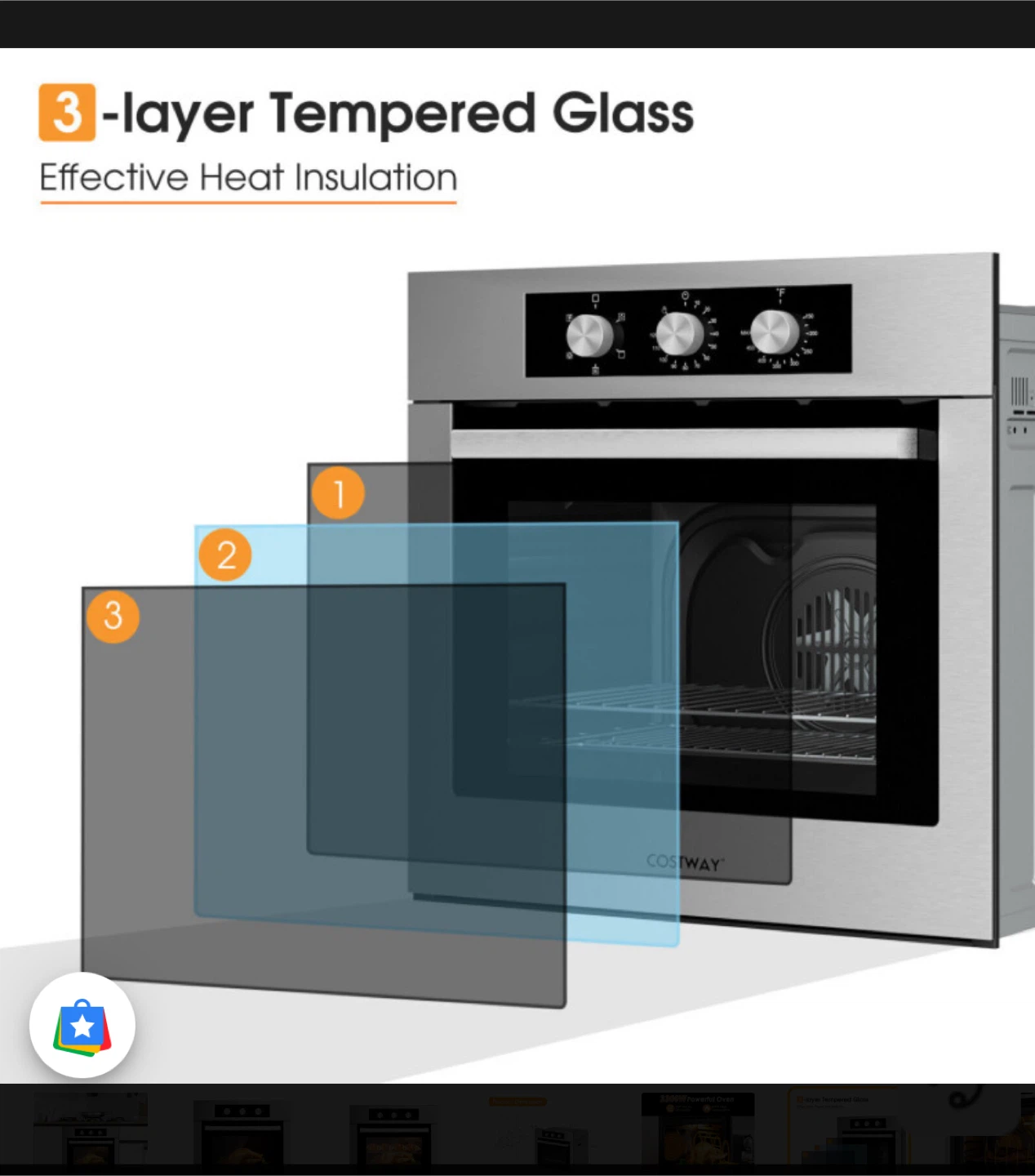 Costway 2300W Powerful Oven🥕 - photo 4