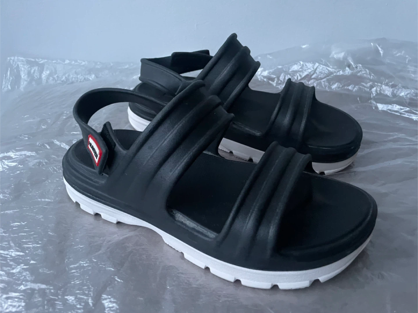 Hunter rubber Sandals. Size 7, 38