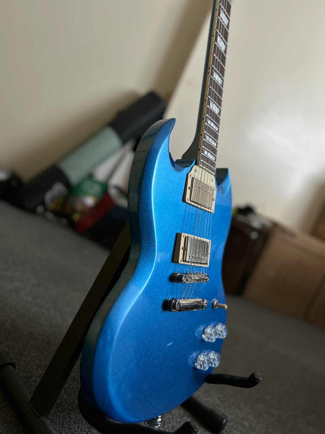 Epiphone SG Muse Blue Electric Guitar - photo 3