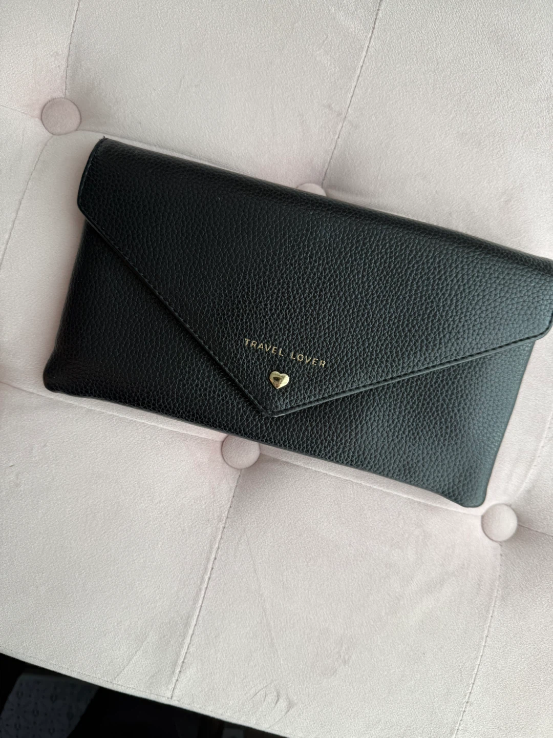 Love & Lore Black Travel Lover Clutch