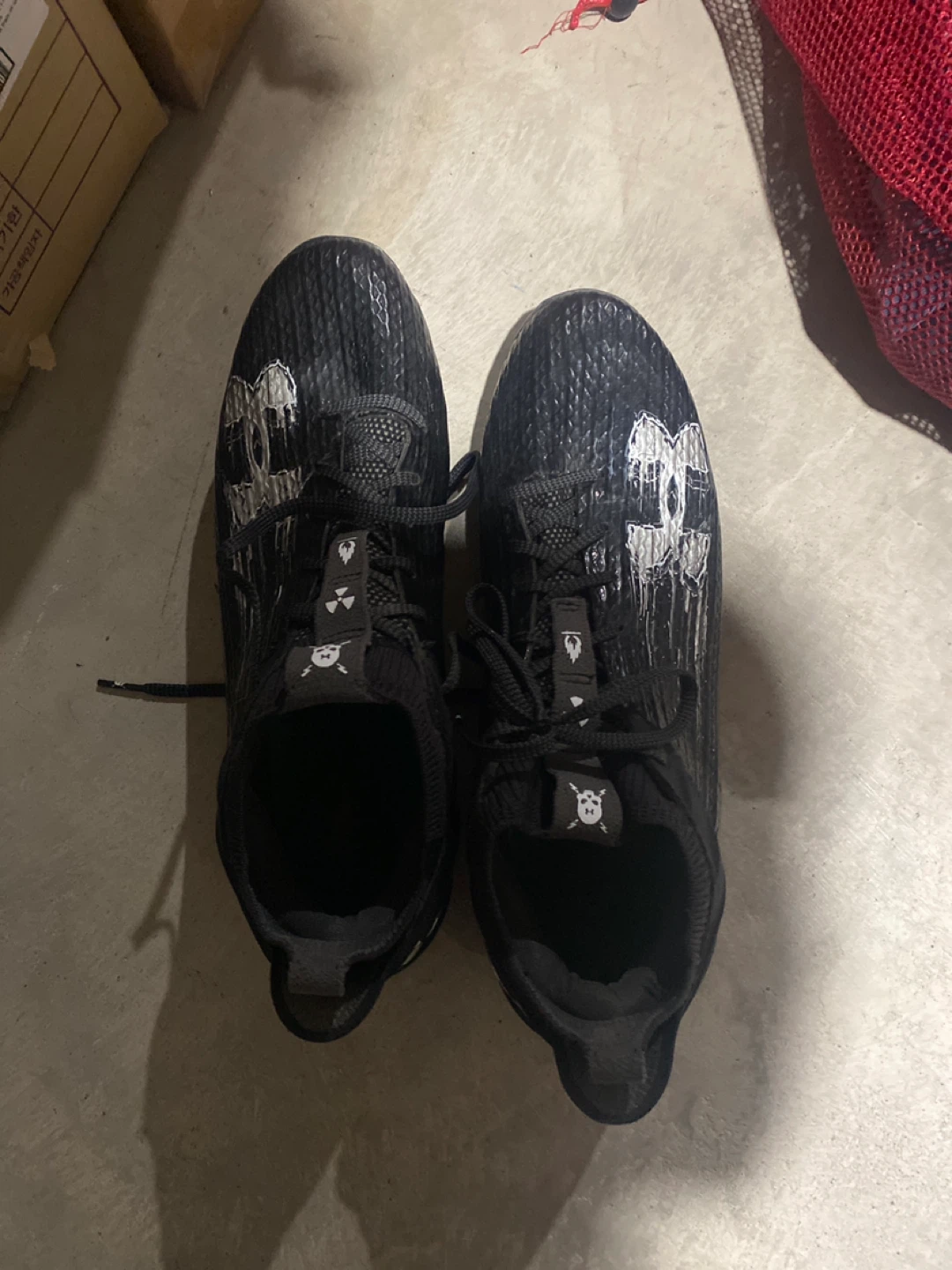 Under Armour Football Cleats, Black
