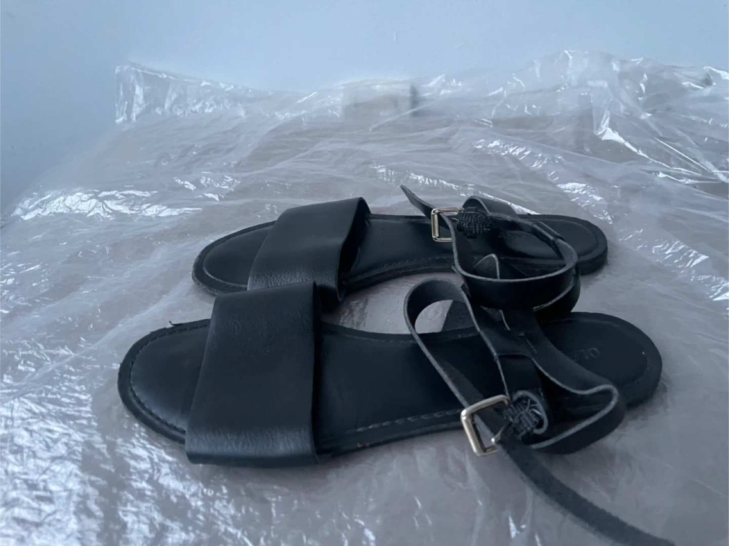 Multiple: Black Sandals. Size 38, 7-7.5. Both for $5! - photo 3