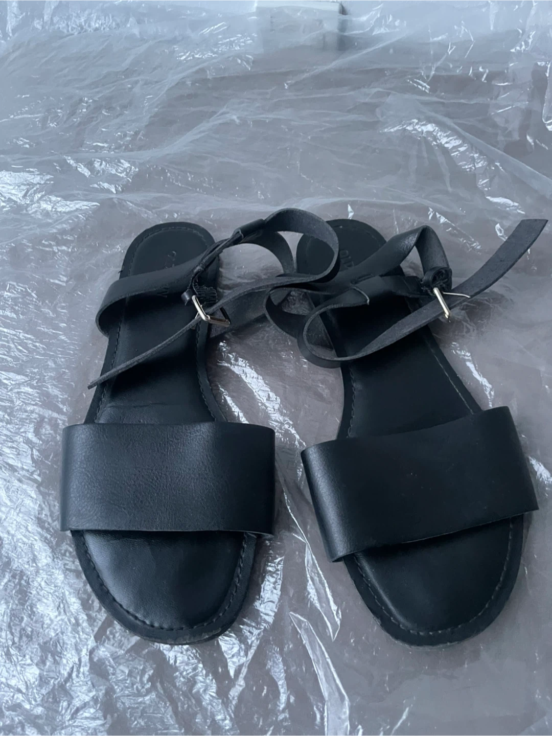 Multiple: Black Sandals. Size 38, 7-7.5. Both for $5! - photo 2