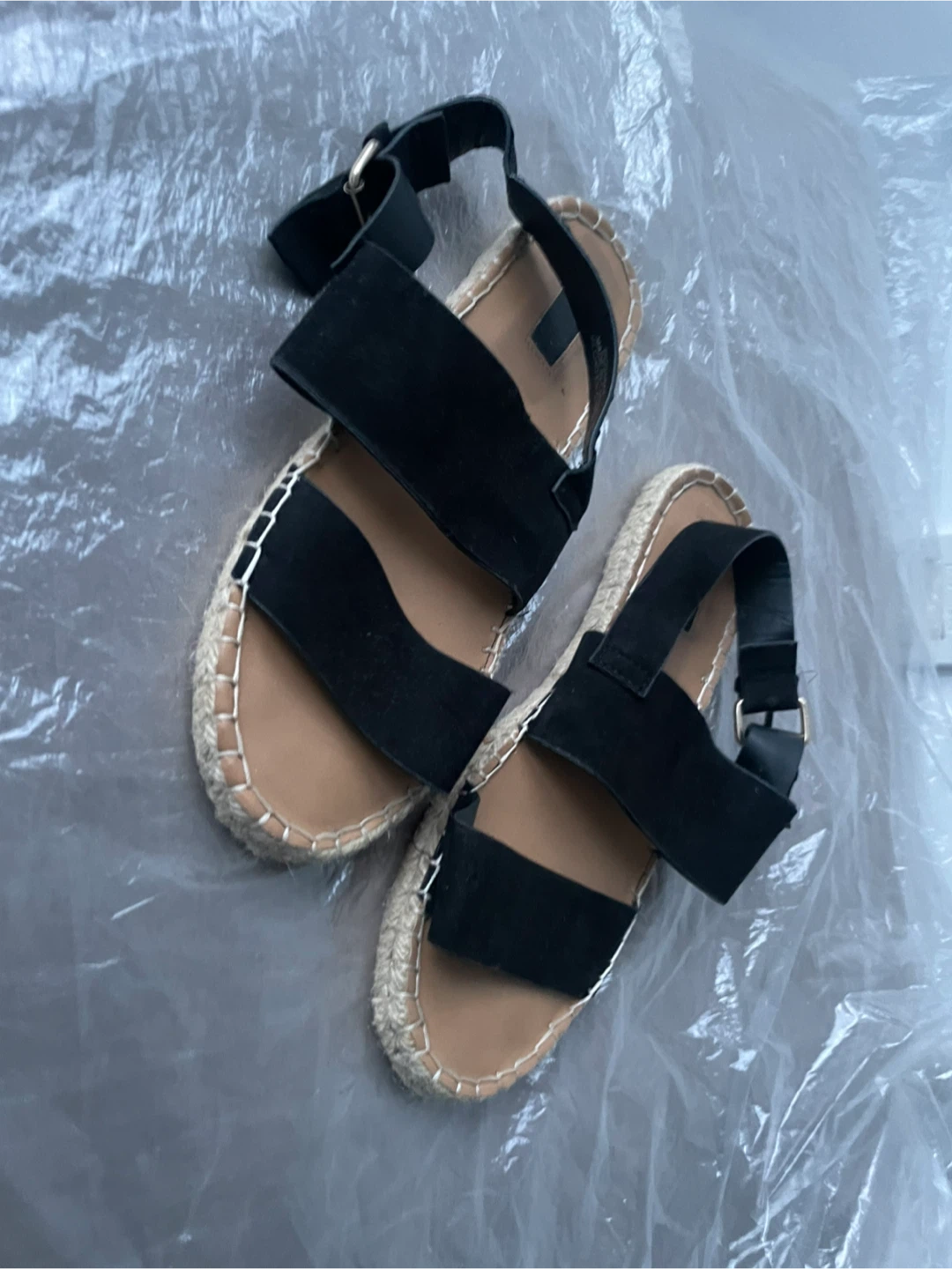 Multiple: Black Sandals. Size 38, 7-7.5. Both for $5! - photo 4
