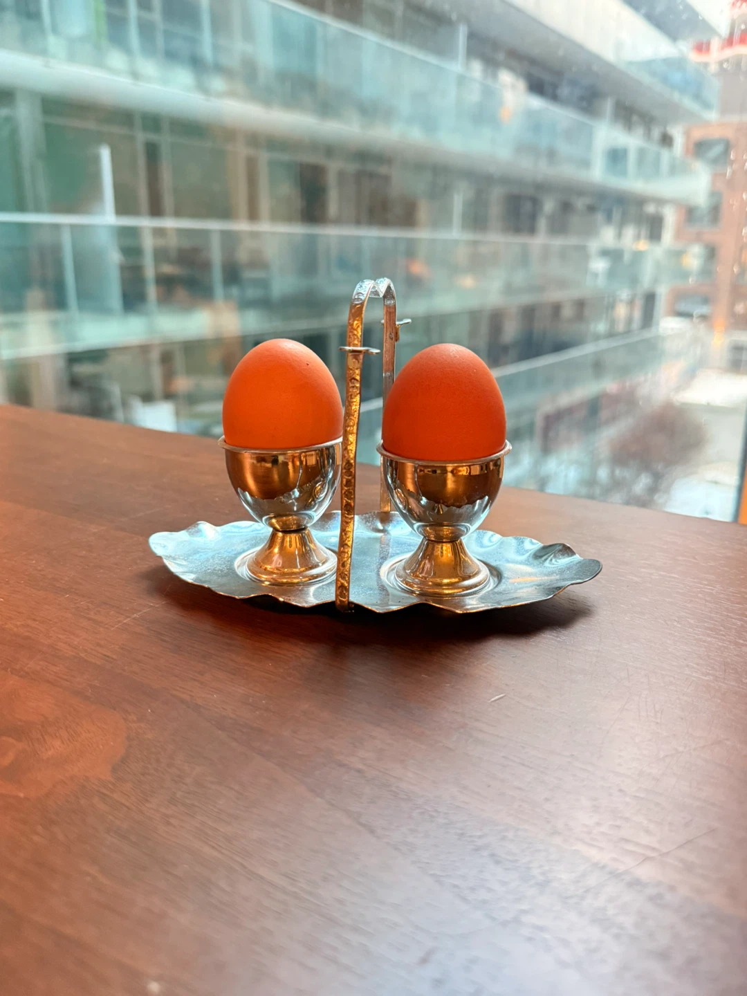 Vintage Silver Plated Egg Cup Set, made in England