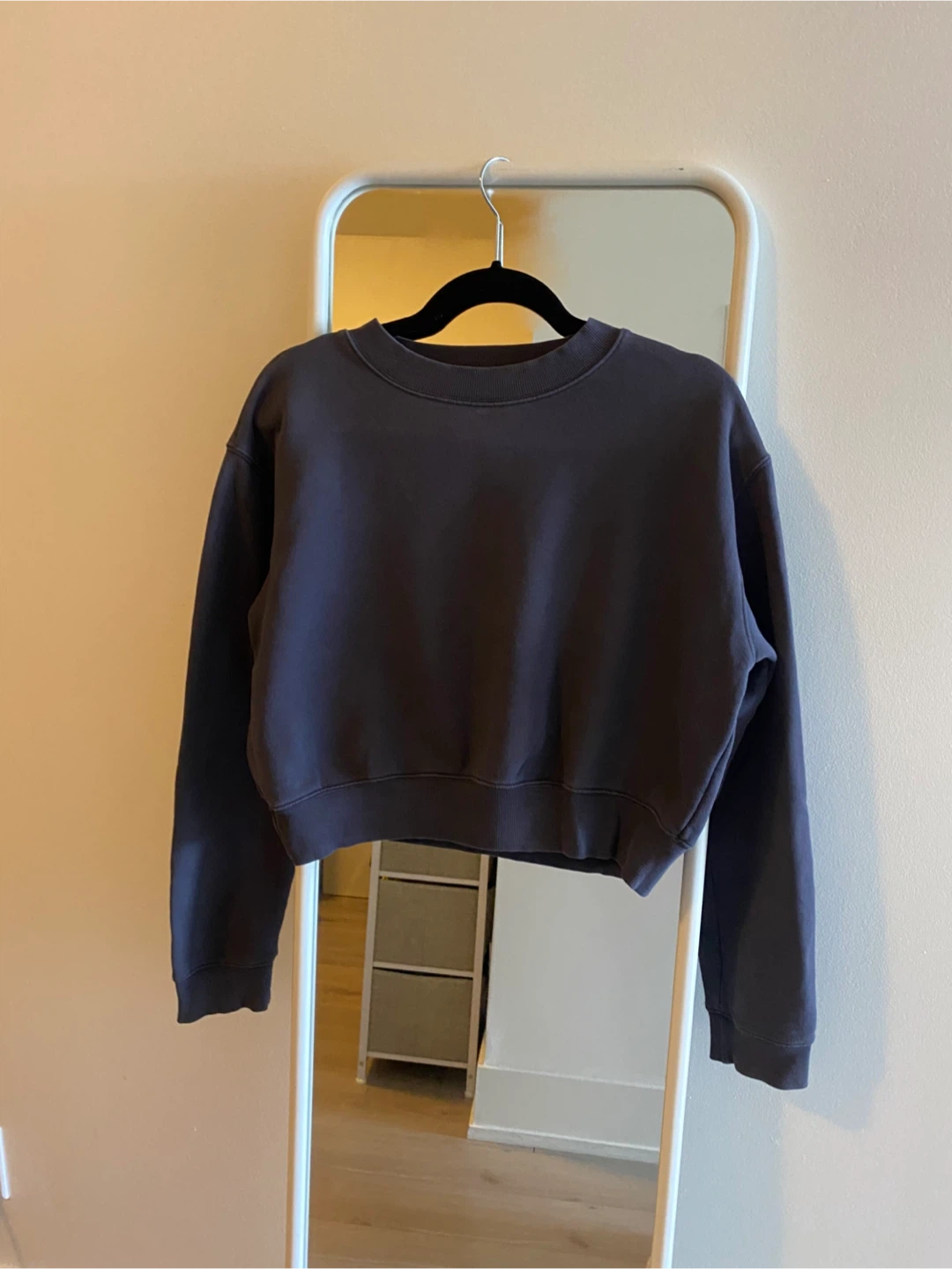 TNA Cozy Fleece Cropped Crew - Size Small