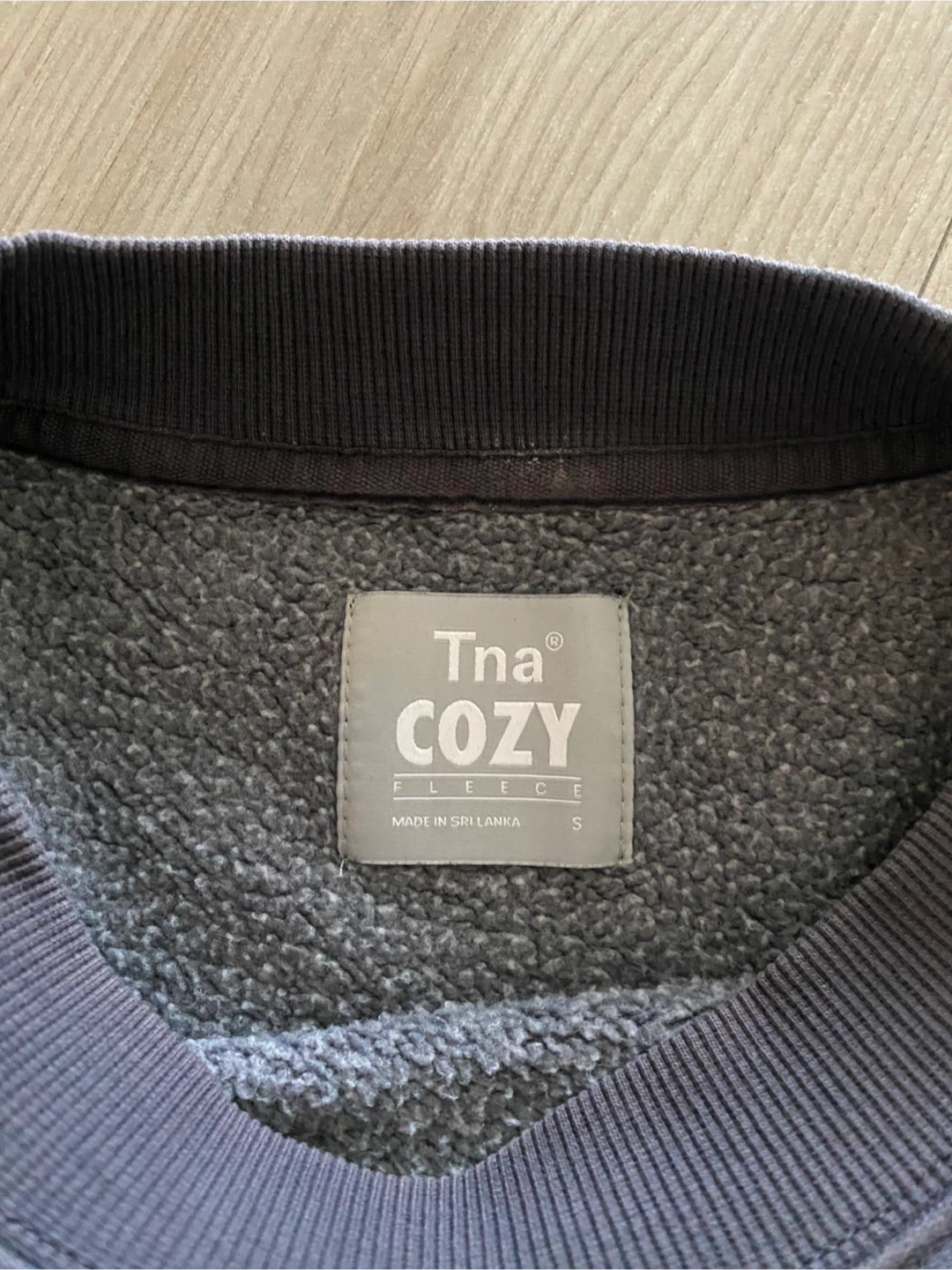 TNA Cozy Fleece Cropped Crew - Size Small - photo 2
