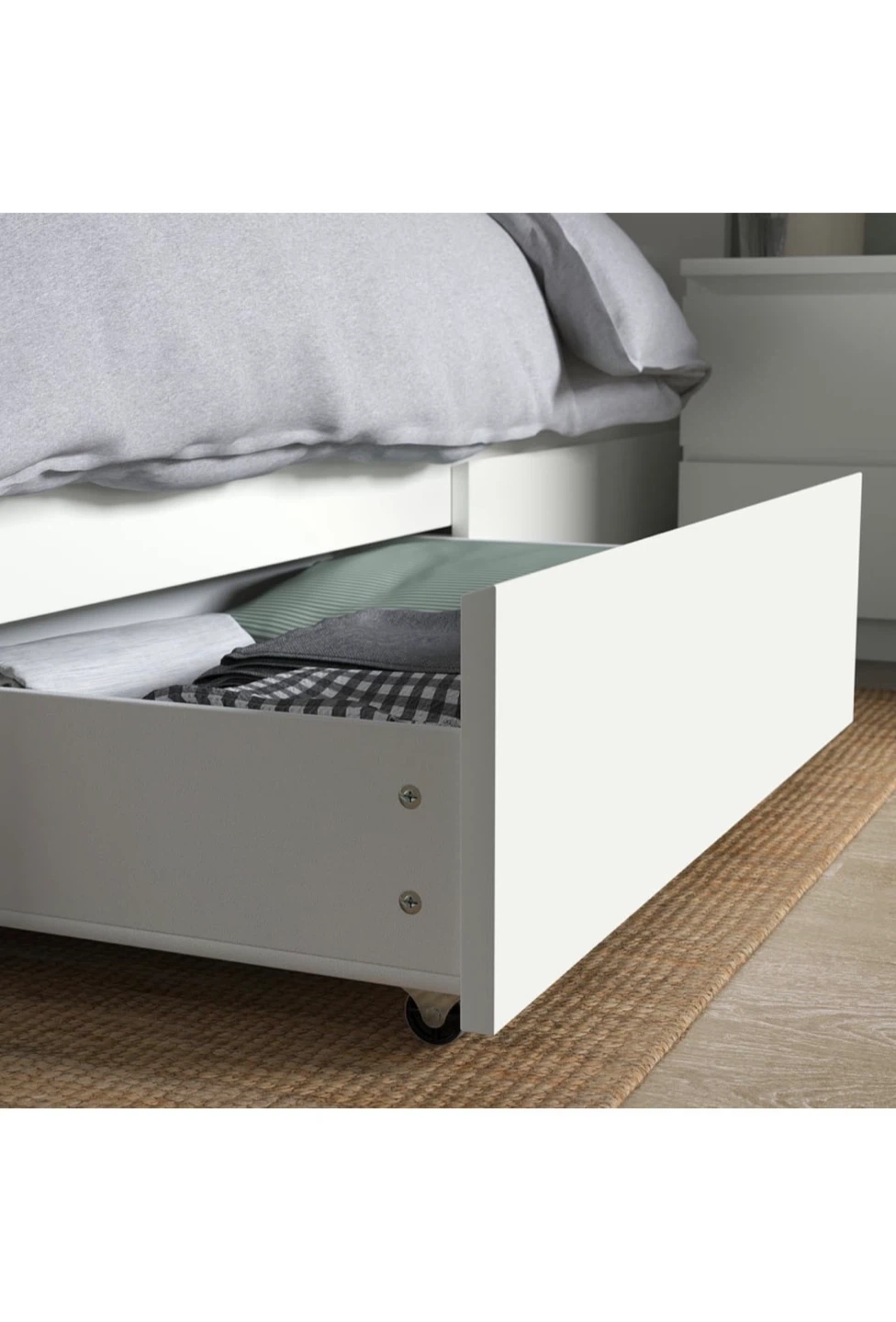 IKEA Malm Bed Frame with Storage - White - photo 3