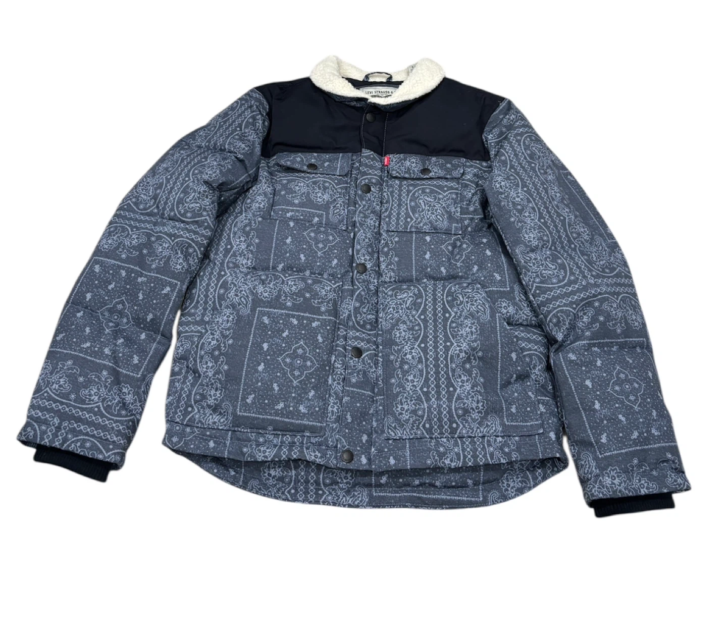Levi Strauss & Co. Bandana Print Puffer Jacket - Size S