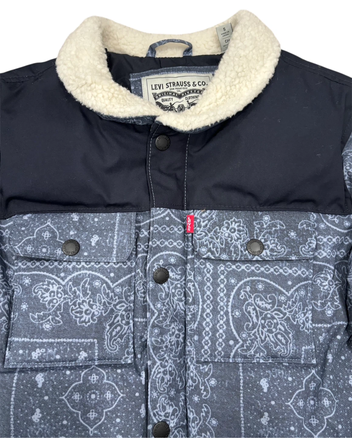 Levi Strauss & Co. Bandana Print Puffer Jacket - Size S - photo 2