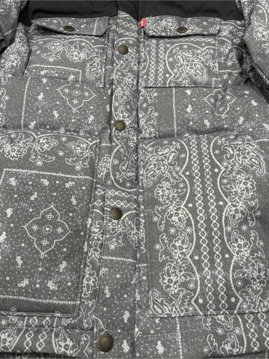 Levi Strauss & Co. Bandana Print Puffer Jacket - Size S - photo 5