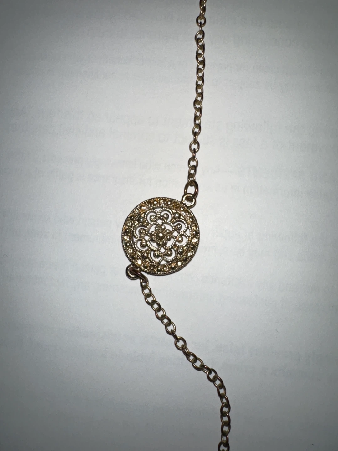 Adjustable Gold-tone Medallion Long Necklace - photo 2