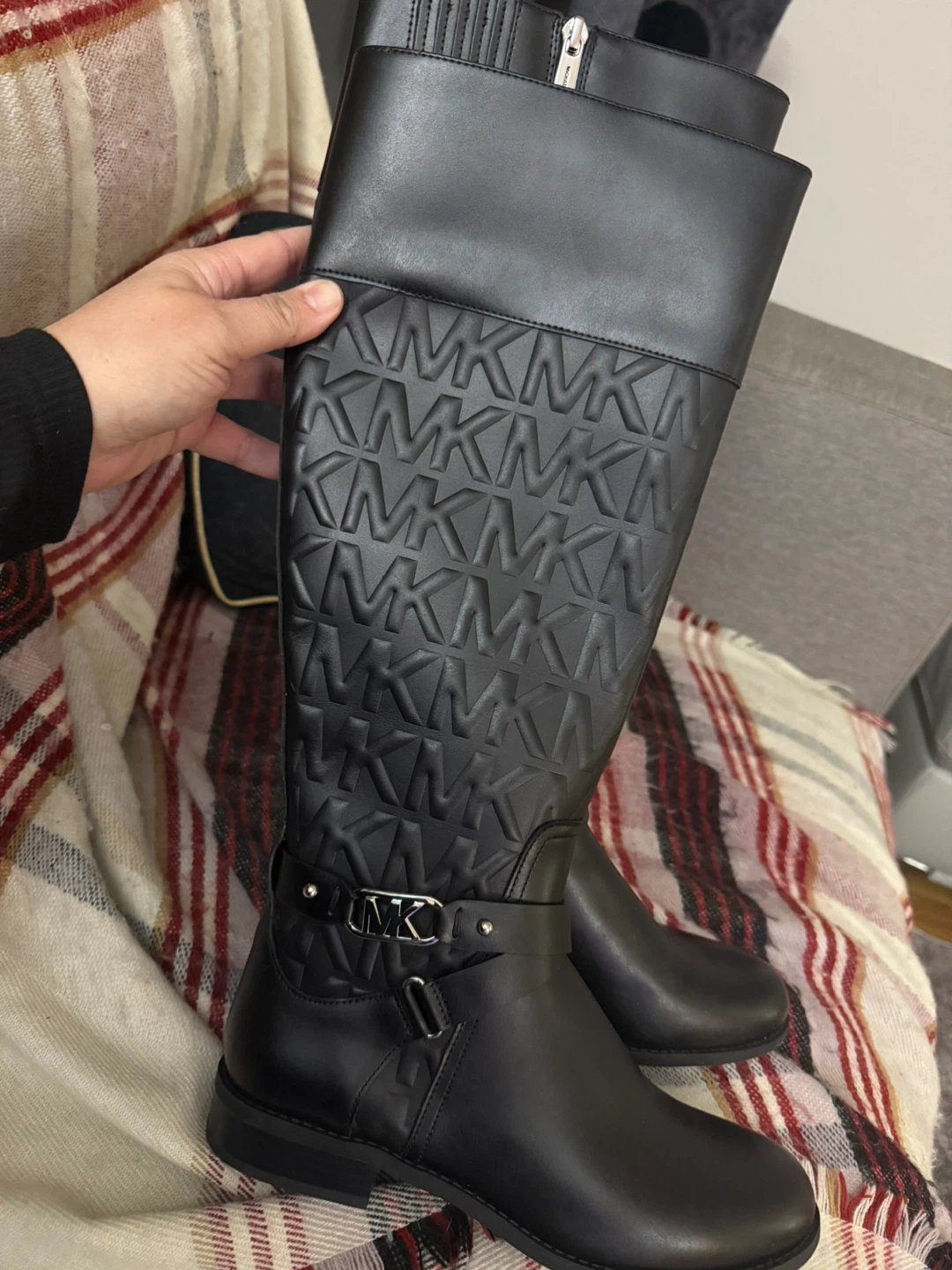 Michael Kors Black Leather boots