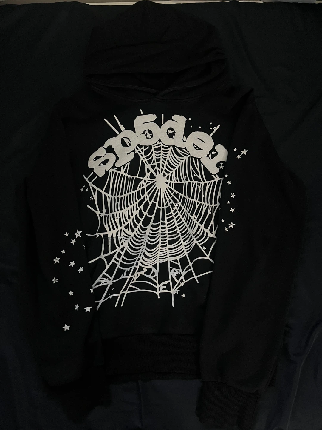 Sp5der Black Hoodie